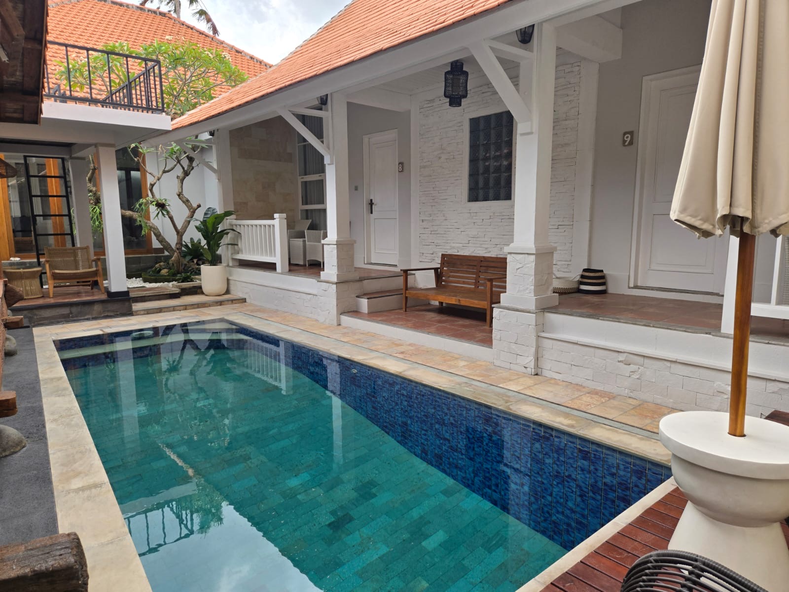 Bali training venue, private pool villa